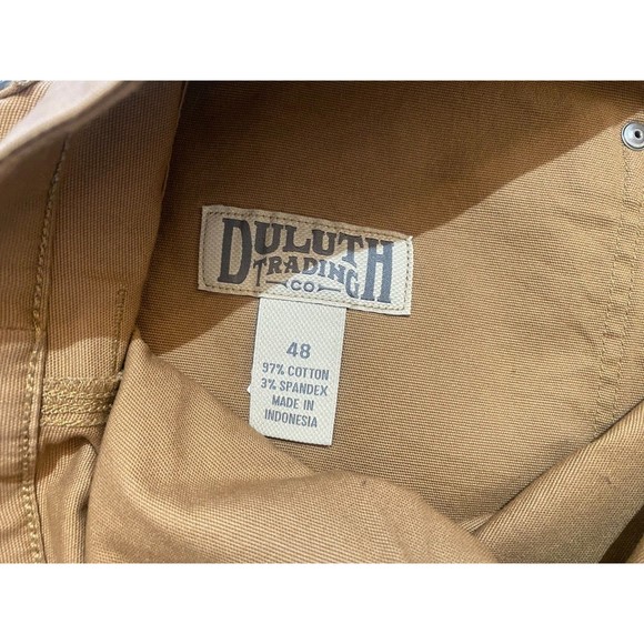 Duluth Trading Flex Fire Hose Mens 48 Beige Outdoor Workwear Casual Cargo Shorts - Picture 5 of 9